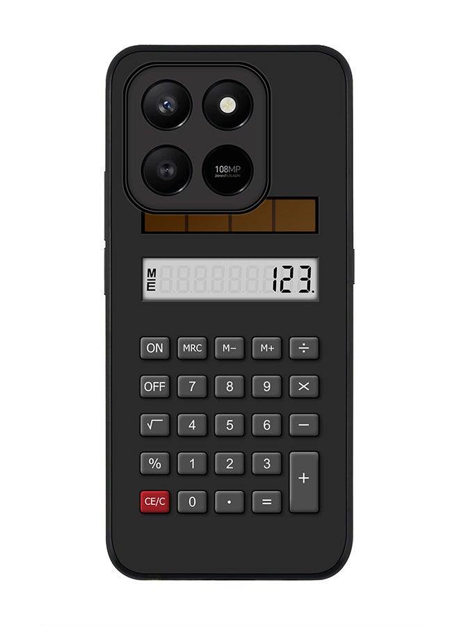 For Honor X7d 4G / X7d 5G / 400 Smart Case,Slim fit Camera Protection, Shockproof Thin Phone cover  - Calc (Black)